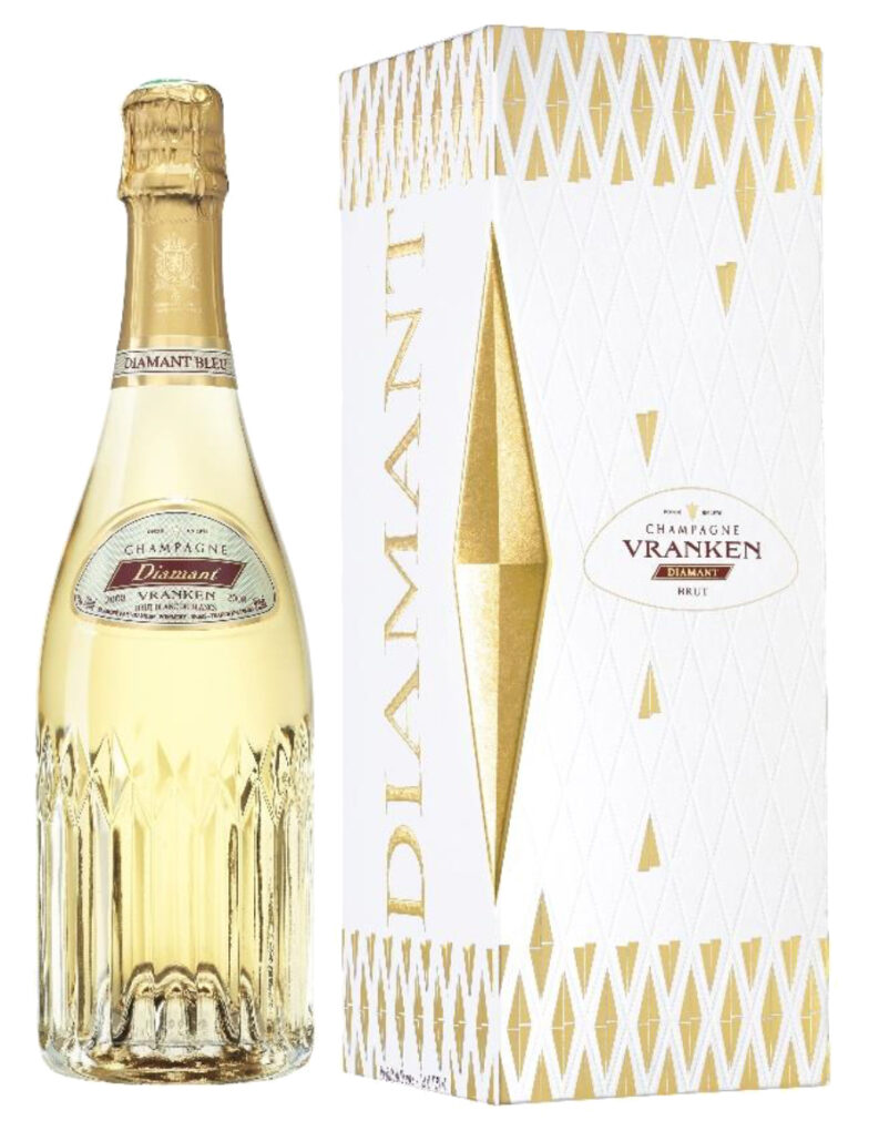 Champagne Vranken, Champagne AC Cuve Diamant Blanc de Blancs in luxe giftbox